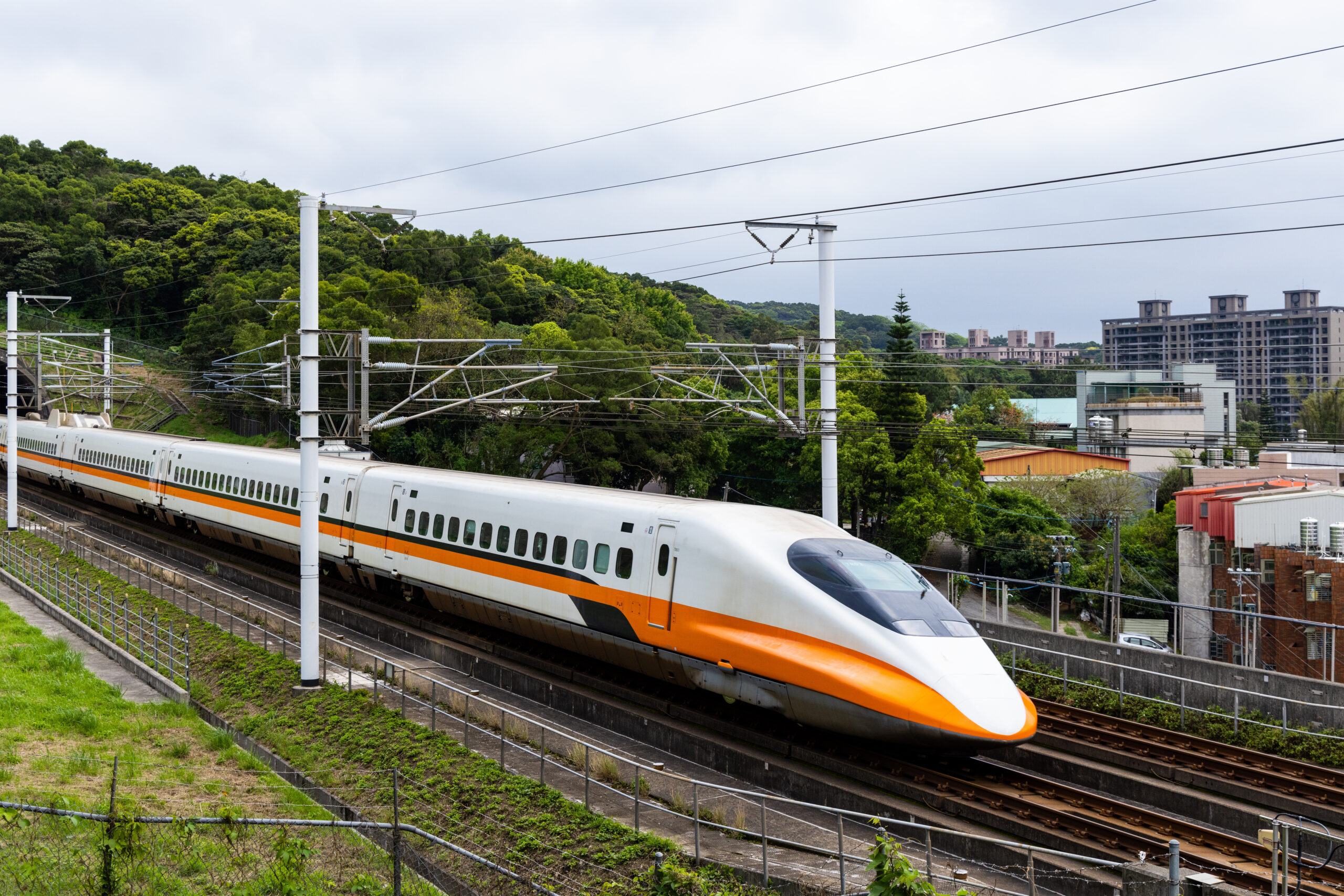 image shows a high speed rail in Taiwan, to show how the Cascadia high speed rail might look if this project can move forward